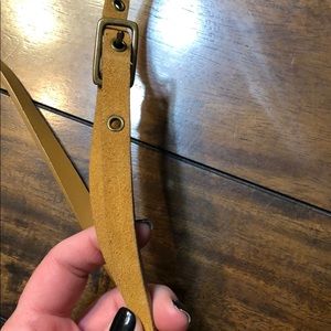 Carmel leather reversible thin belt